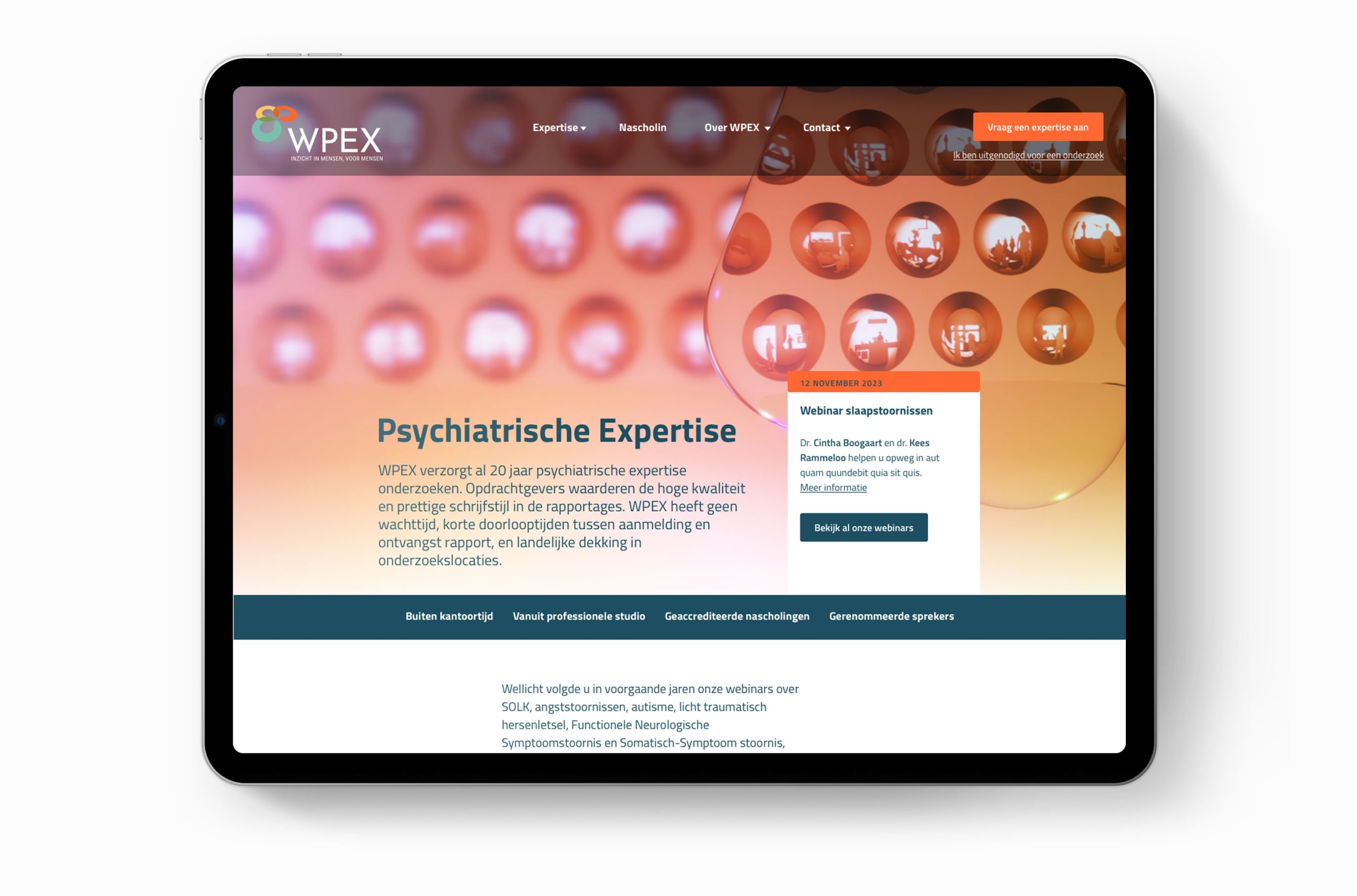 WPEX huisstijl, website ontwerp